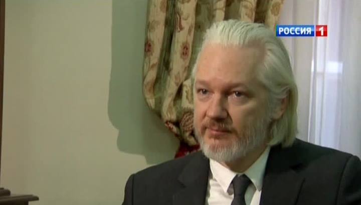 Джулиан Ассанж. 28 июня 2015 года. Фото: Vesti.ru