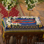 Успение Пресвятой Богородицы. Прихожане храма на праздничной Божественной литургии