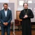 Открытие выставки фотографа Вадима Гущина в Домовом храме святой мученицы Татианы при МГУ 28 октября 2021 года
